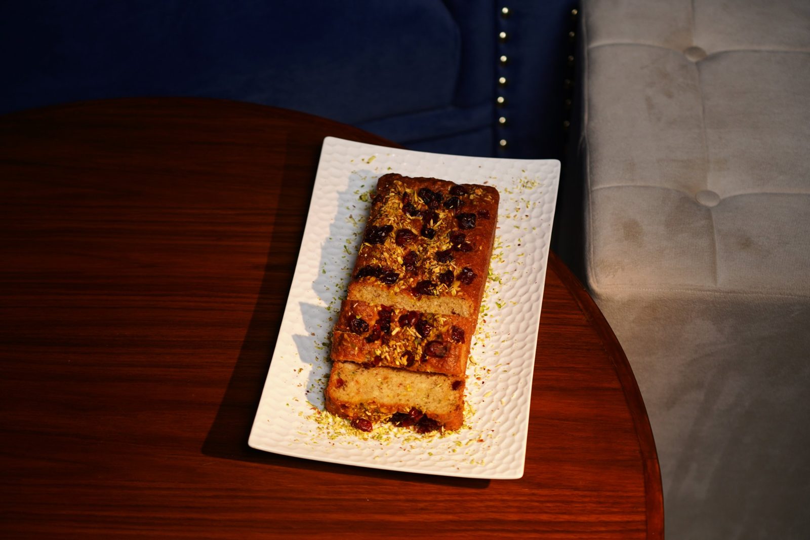 Cranberry pistachio loaf
